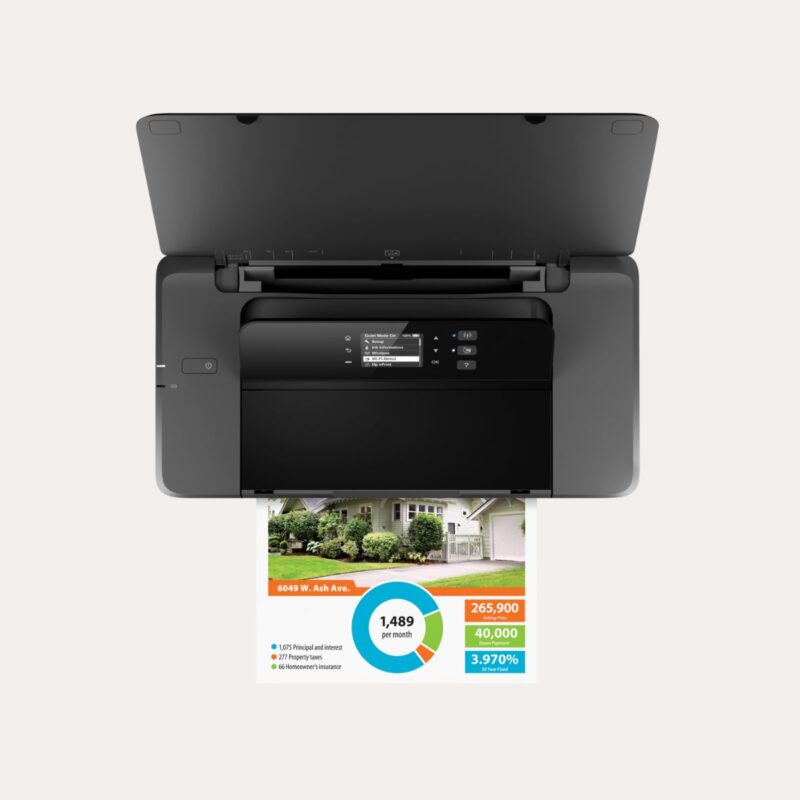 HP Home & Office 200 Portable Wireless Color Inkjet Printer - Image 4